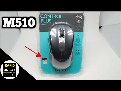 Logitech Wireless Mouse M510 - Control Plus - Unboxing