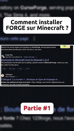 Comment télécharger et installer Forge sur Minecraft 1.21.6