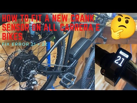 How To Fit A Crank Sensor And Fix Error 21 & 22 On All Carrera E-Bikes