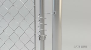 Watch How the Gate Shut chain link gate closer works on Amazon Live