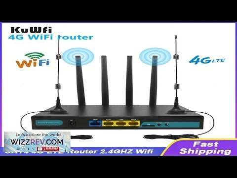 KuWFi 4G LTE Router CAT4 Router 300Mbps 2.4G Wireless Wifi Router Support