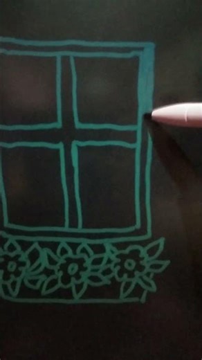 Simple and easy window 🪟 drawing ✍️ #shorts