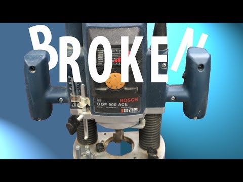 Successfully failing to repair a faulty Bosch GOF 900 wood router, sort of