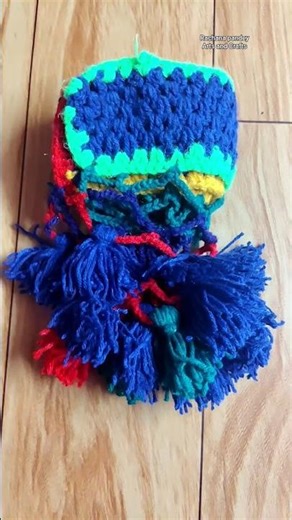 DIY simple easy toran #diy #shorts #crochet #yarn #toran #handmade #homedecor #crocheting