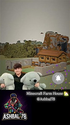Minecraft Simple Farm House Design ✨🏡 #shorts #youtubeshorts #minecraft #gaming