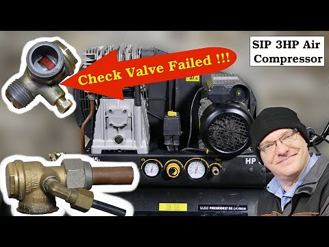 Replacing the Non Return Valve / Check Valve on a NuAir Air Compressor and how it works.