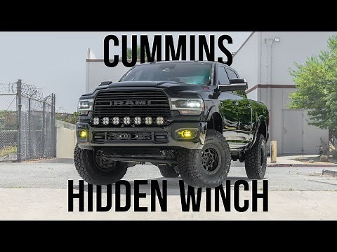 FINALLY a Hidden Winch Kit for 4th and 5th Gen Cummins Ram Trucks! Vice Designs Winch