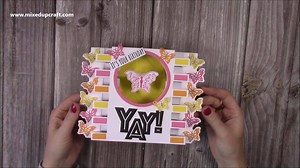 Join Sam Calcott from Made To Surprise as she makes a Floating Shadow Box Card using products from her new Terrific Towers collection! Full tutorial on CraftWorld: https://bit.ly/3mjVw6N | Papercraft Magazines | Facebook