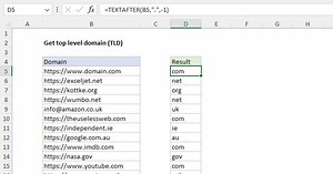 Get top level domain (TLD)