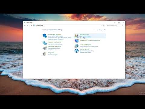 How to change Your Computer Password Using Control