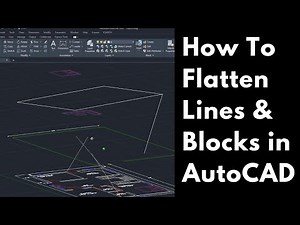 How to flatten lines and blocks in AutoCAD using YQARCH plugin #beginners #autocad #shorts #tips