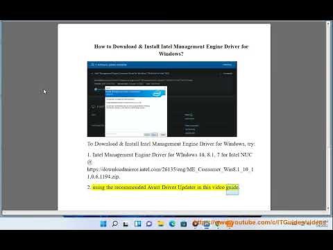 Download & Install Intel Management Engine Driver for Windows 11/10/8/7