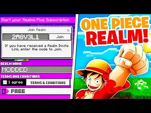 ONE PIECE Realm For MCPE 1.20+ (REALM CODE) | Minecraft Bedrock Edition