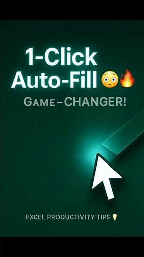Stop Dragging in Excel! Try This 1-Click Auto-Fill Trick 😳🔥 | Excel Shortcut #shorts