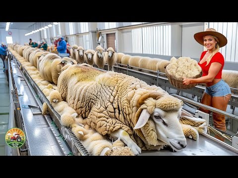 How Millions of Sheep Are Processed – Incredible Sheep Wool and Meat Farming & Processing In Factory