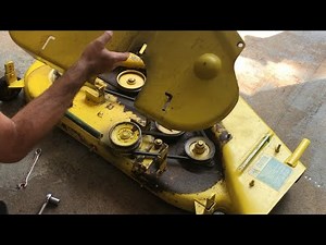 John Deere 110 Deck Rebuild Part 1, deck removal and disassembly