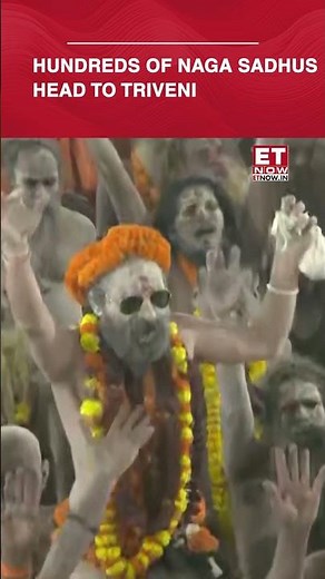 Hundreds of Naga Sadhus Head To Triveni For Holy Dip At Maha Kumbh 2025 | #etnow #shorts #mahakumbh