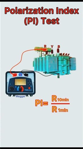PI test in transformer #electrical #testing #engineering #shorts