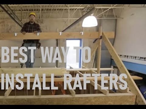 How to Install a Ridge Board & Rafters // Roof Framing Part 4