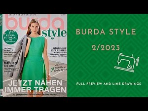 Burda Style 2/2023 Full Preview and Complete Line Drawings