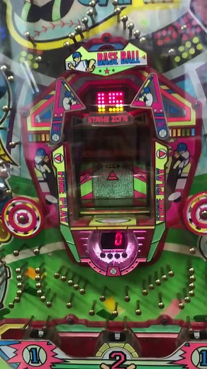 Explore the Colorful Base Ball Arcade Game Machine