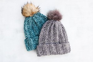 One and a Half Hour Free Crochet Hat Tutorial for Beginners