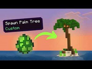 Custom Palm Tree Spawn Egg in Vanilla Minecraft | Commands Creation