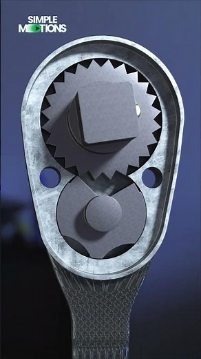 How a Ratchet Mechanism Works | 3D Mechanical Animation Explained #smartdesign #mechanical #asmr