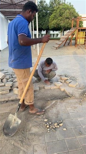🧱 “ইন্টার লক কিভাবে বসানো হয় Interlock Block Setting #shortsfeed #InterlockWork #Construction
