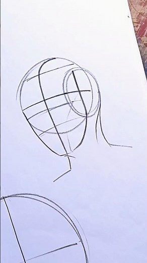 "Mastering the Loomis Method: Drawing a Realistic Human Face #LoomisMethod#ArtTutorial #DrawingTips