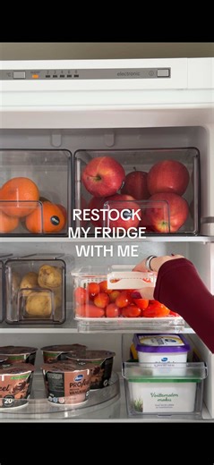 Restock and Organize My Fridge with Me