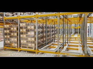 Stockage Pushback par accumulation pour la préparation de commandes | Provost