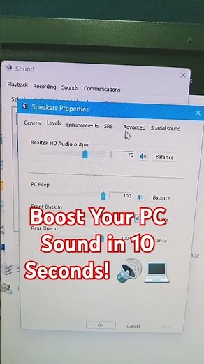 Boost PC Volume to 200%! 🔊 | Secret Trick Increase Laptop Sound | #youtubeshorts #shorts