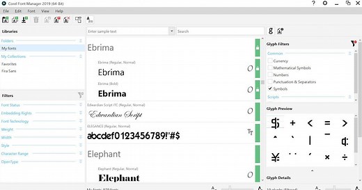 Using the Font Manager - Corel Discovery Center