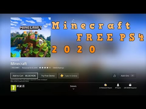 NEW ! How to get Minecraft PS4 FREE 2020!!!