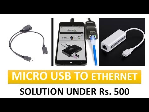 Micro usb to ethernet LAN converter for TAB and mobile