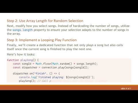 How to Loop Music Playback in Your Discord Bot Using Discord.js