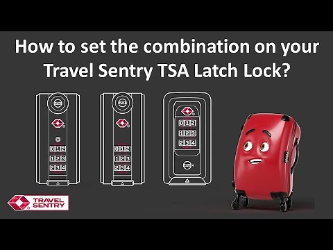 How to set the combination on your Travel Sentry TSA LOCK Latch Lock?