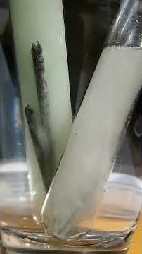 Dissolving iron nails in hydrochloric acid