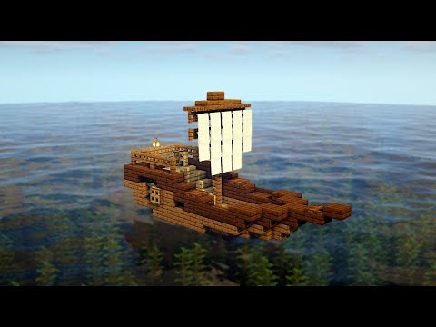 Minecraft | How to Build a Small Ship | Build Tutorial