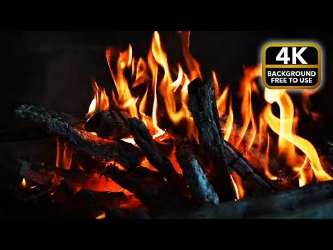 4K Fireplace Background | Relaxing Cozy Fire Loop for Winter & Christmas Ambience 🕯️