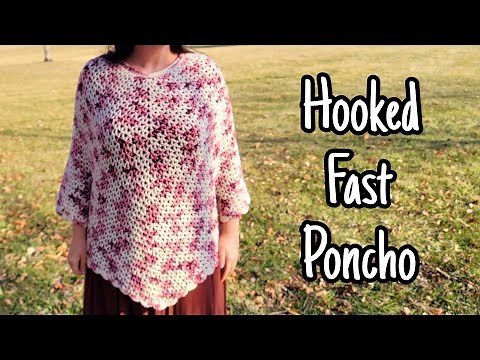 QUICK And EASY Crochet Poncho Tutorial