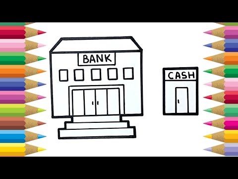 HOW TO DRAW A BANK | EASY DRAWING | STEP BY STEP DRAWING FOR KIDS |EASY ART | HOW TO DRAW BUILDING