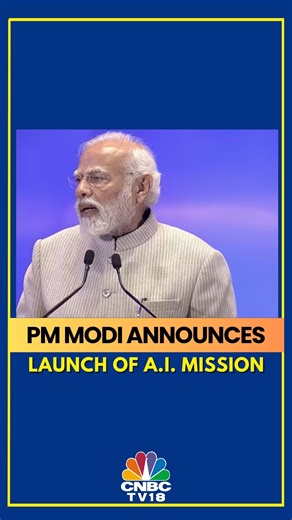At the Global Partnership on Artificial Intelligence Summit, Prime Minister Narendra Modi emphasised India's commitment to the responsible & ethical use of AI. PM Modi also announced the launch of the AI Mission #PMModi #ArtificialIntelligence #AI | CNBC-TV18 | Facebook