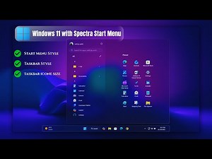 🔥 Transform Windows 11 with Spectra Start Menu – Stunning Taskbar & Icon Customization (2025) | ® |