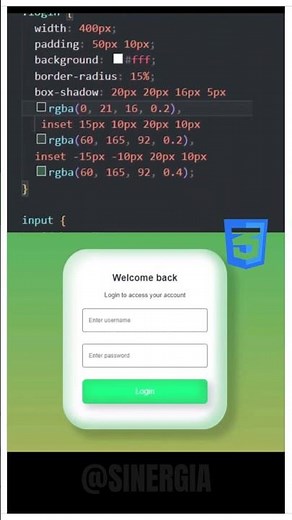 Formulario de inicio de sesión con HTML y CSS