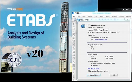 ETABS v 20 Download [2022] - Civil MDC