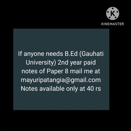 B.Ed 2nd year paid notes of Paper 8 (Gauhati University)