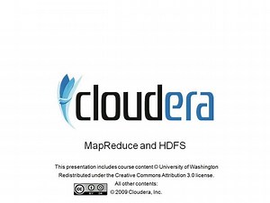 Cloudera Hadoop Training: MapReduce and HDFS