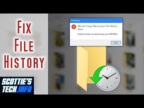 How to fix File History backup errors in Windows 10